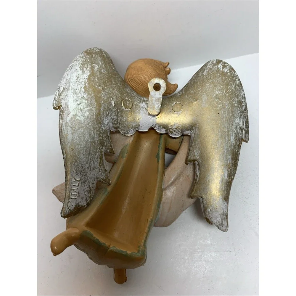 Vintage Christmas Angels Italy Playing Musical Instruments Victorian 5.5”